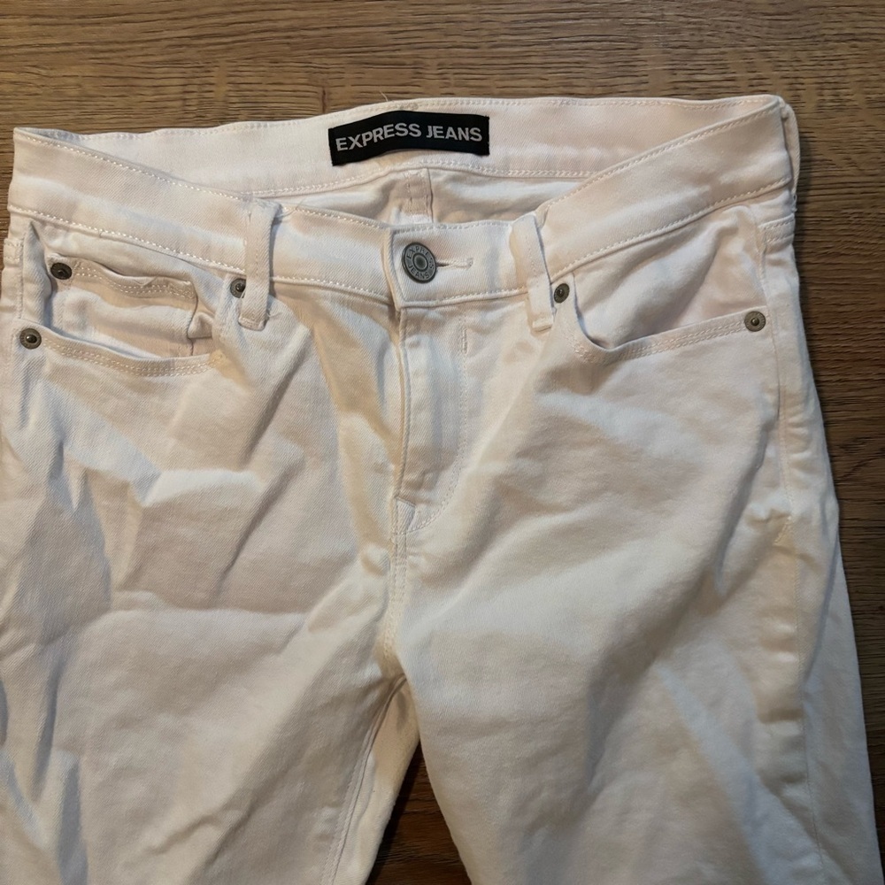Women's White Jeans - Picture 2 of 7